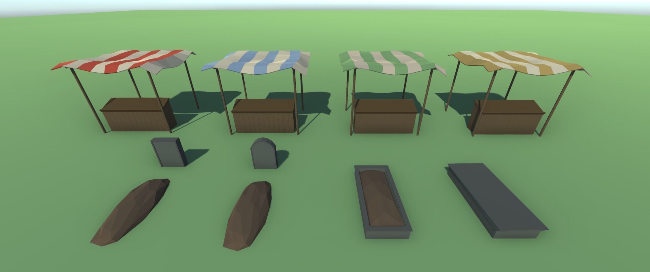Low Poly Medieval Props Pack Low-poly 3D model_5