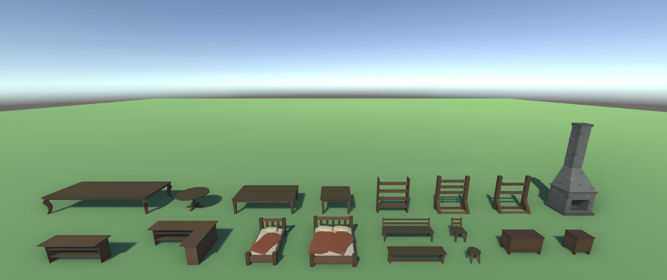 Low Poly Medieval Props Pack Low-poly 3D model_7