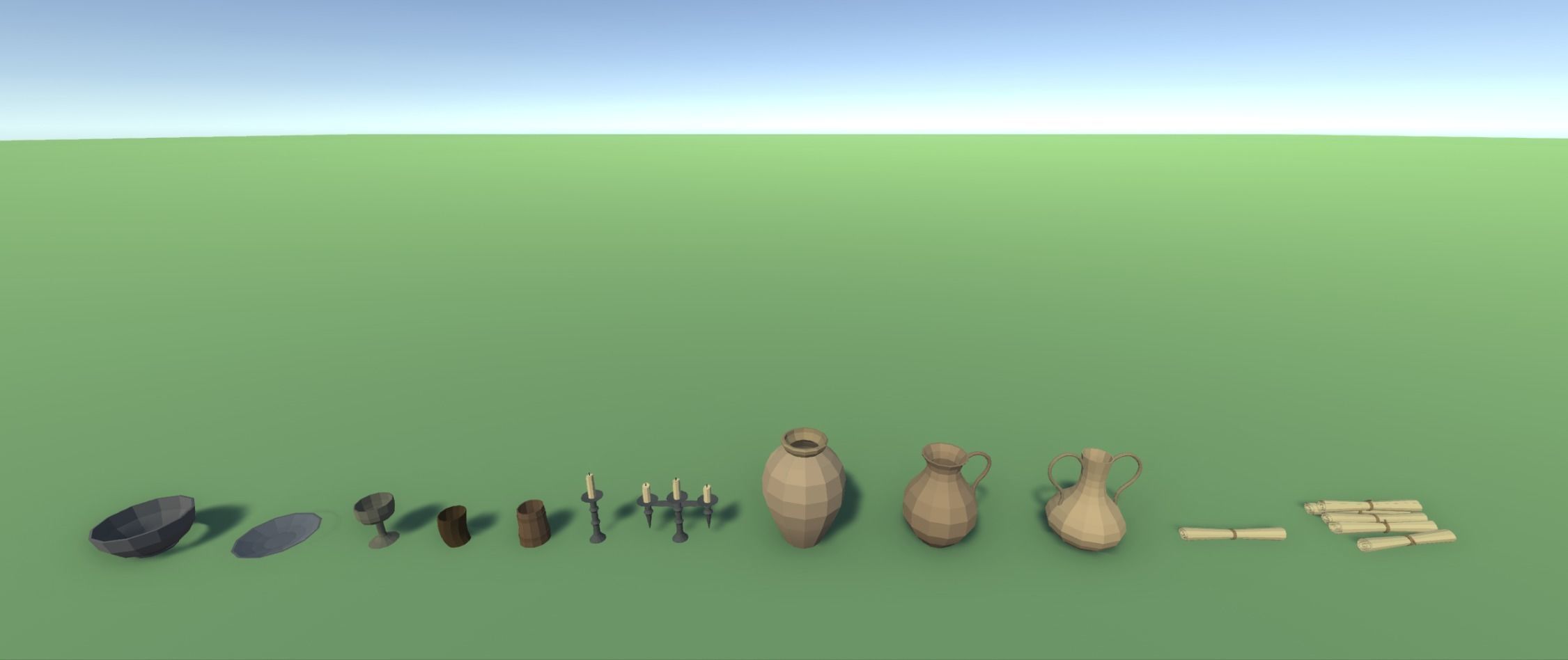 Low Poly Medieval Props Pack Low-poly 3D model_8