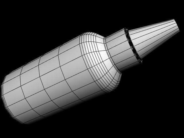 ketchup bottle of heinz tomato sauce Low-poly 3D model_7