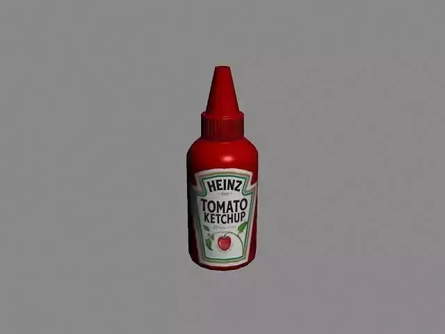 ketchup bottle of heinz tomato sauce