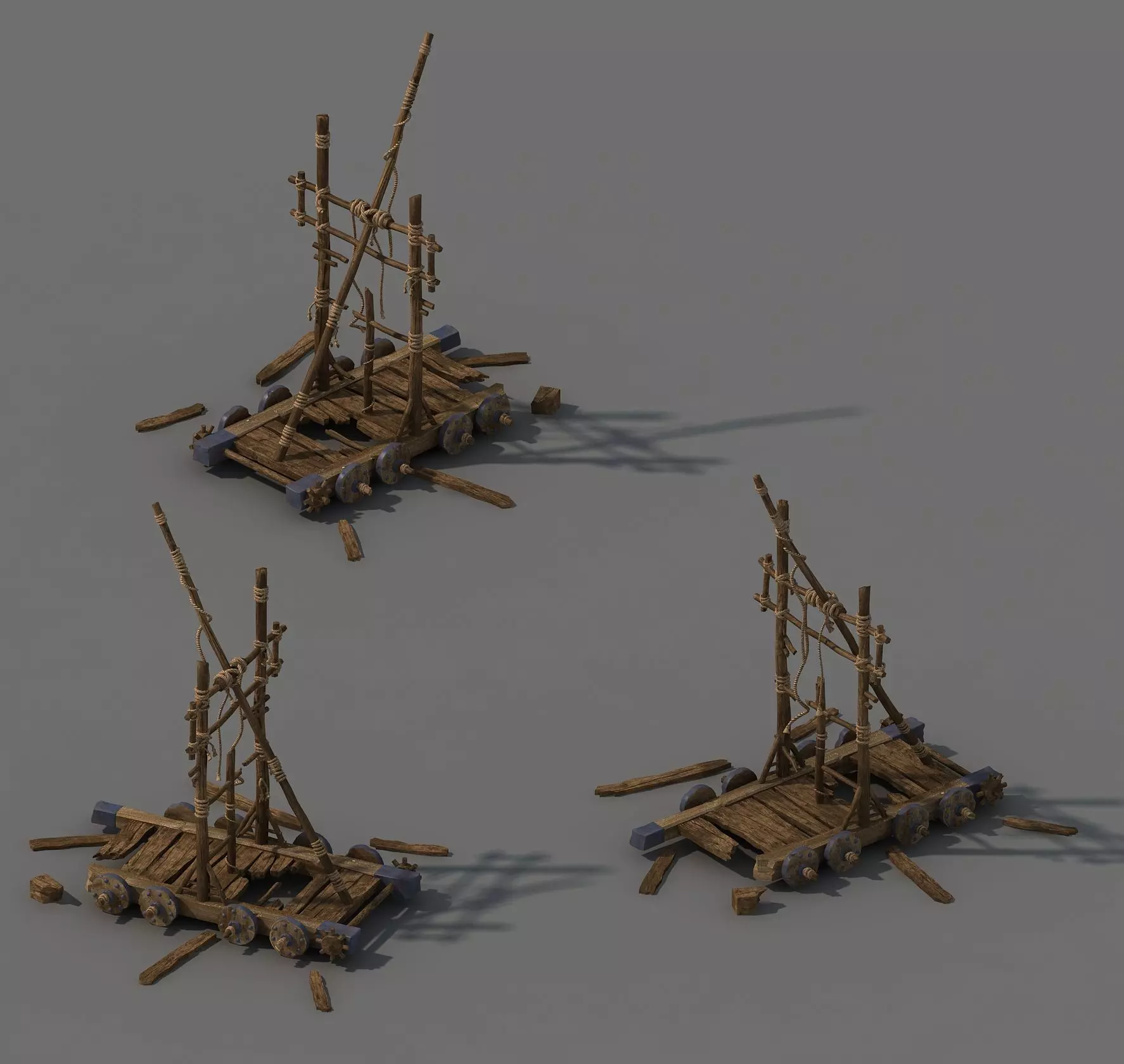 Game Barracks - Chariots 3D model_0