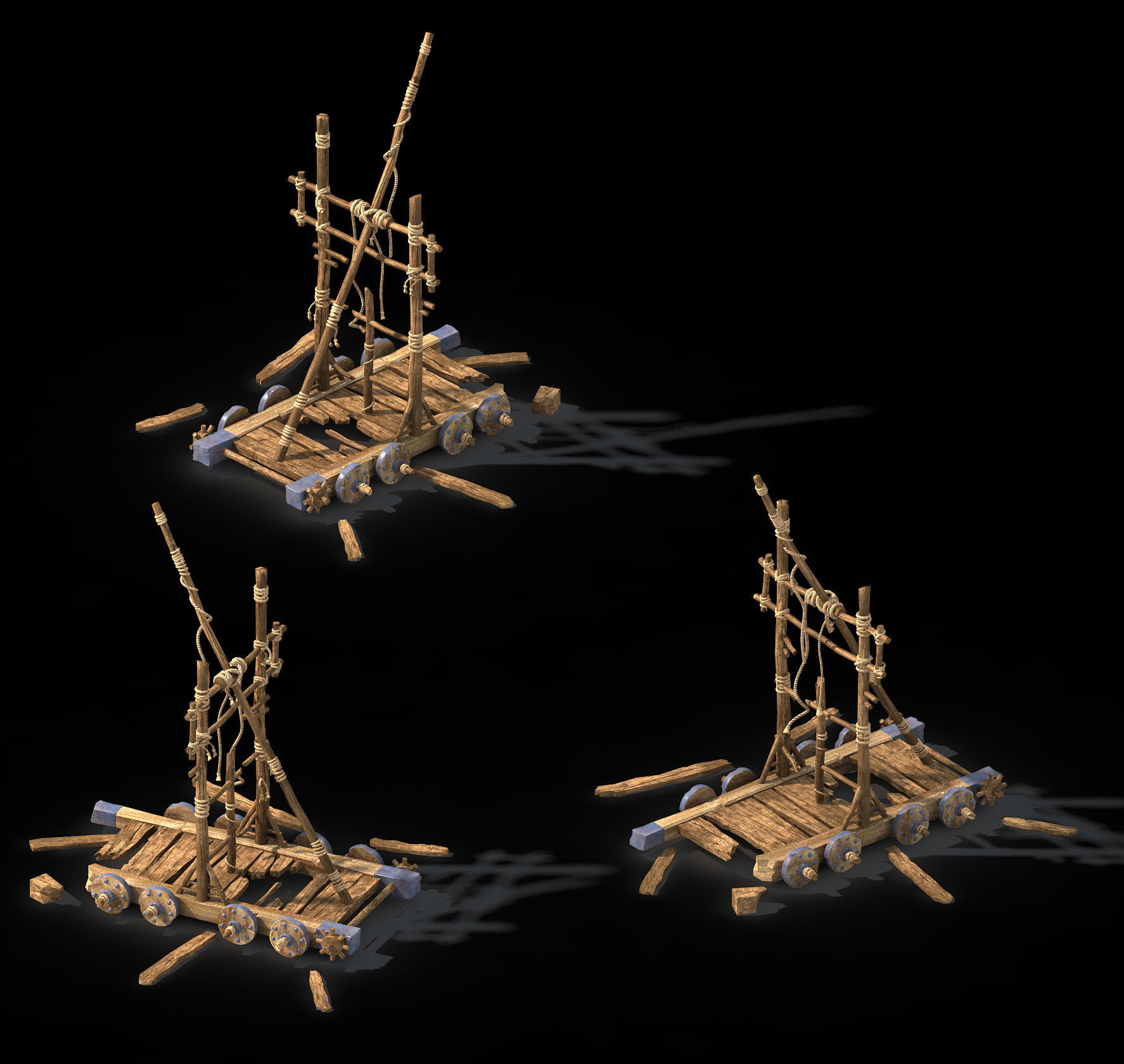 Game Barracks - Chariots 3D model_3