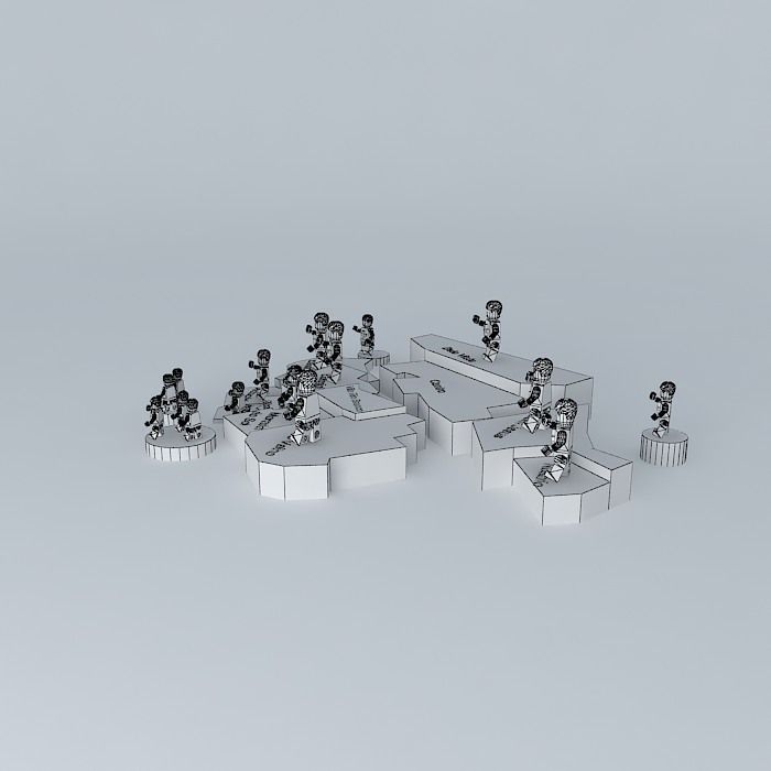 Health posts and calls the City of Castro Free 3D model_4