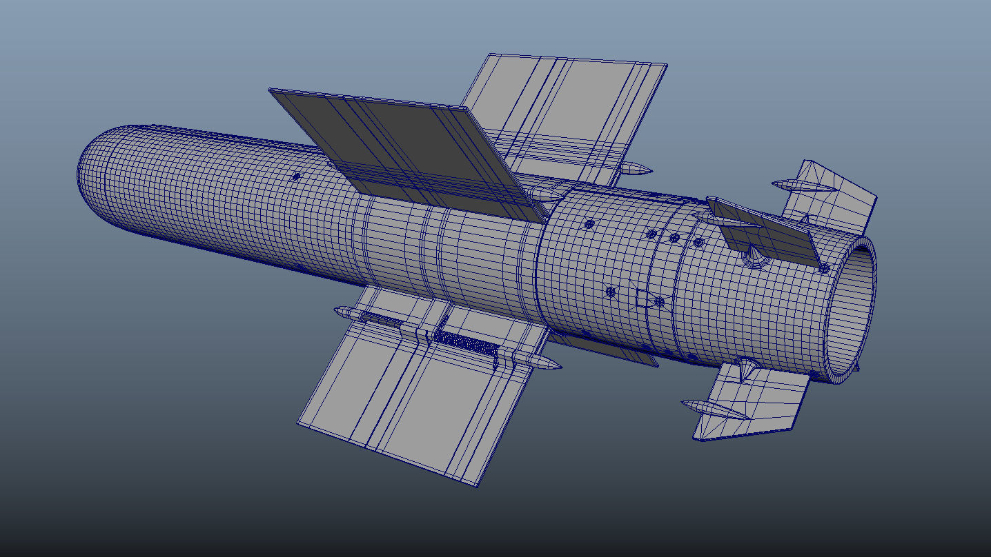 Mikholit air-to-surface IAF missile 3D model_8