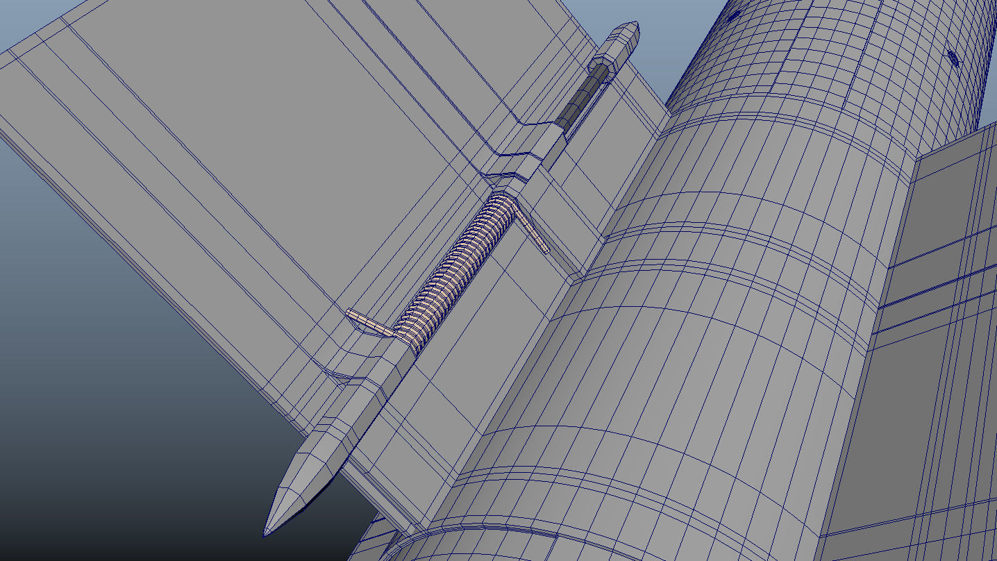 Mikholit air-to-surface IAF missile 3D model_9