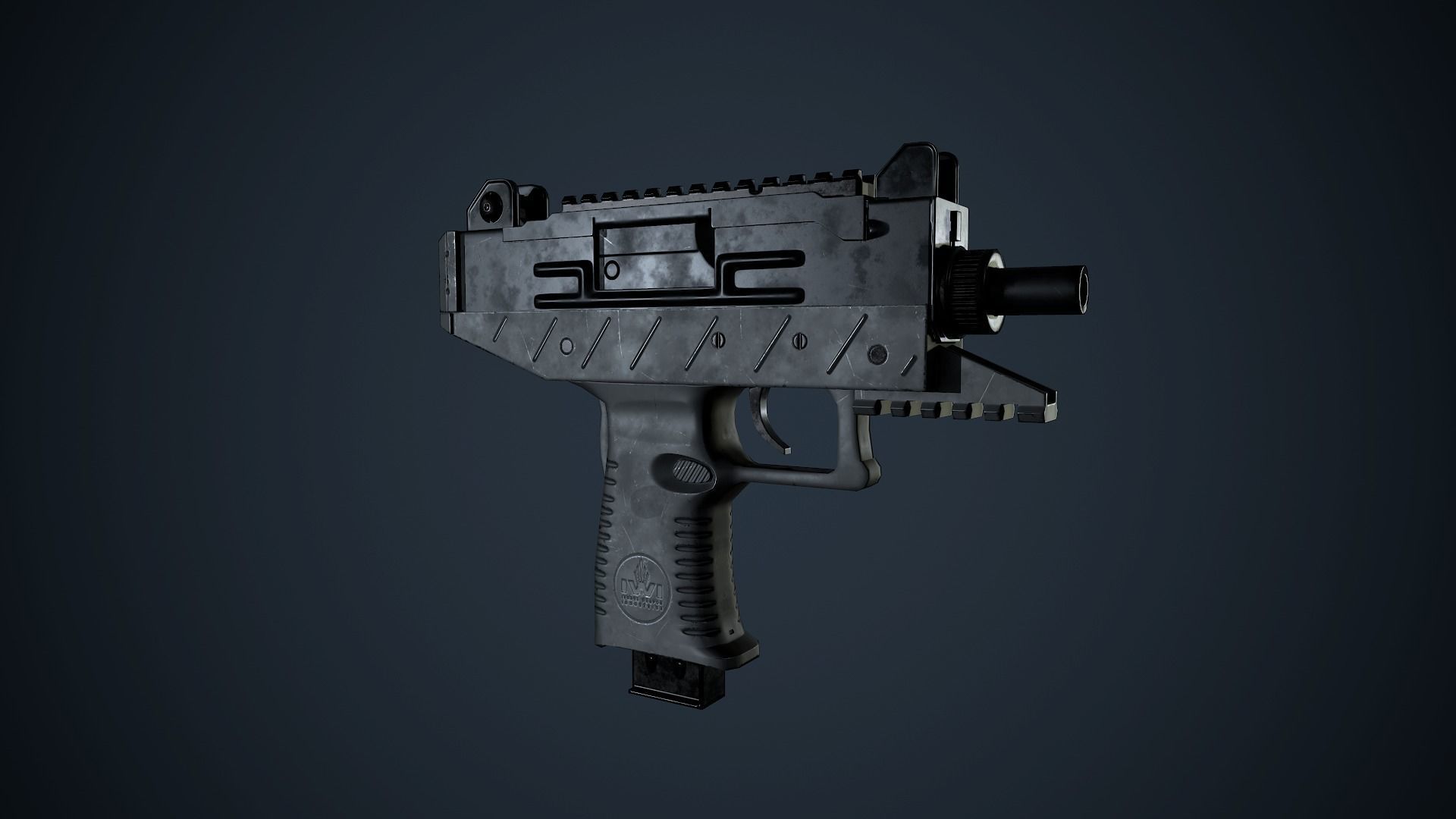 UZI Pro Free low-poly 3D model_4