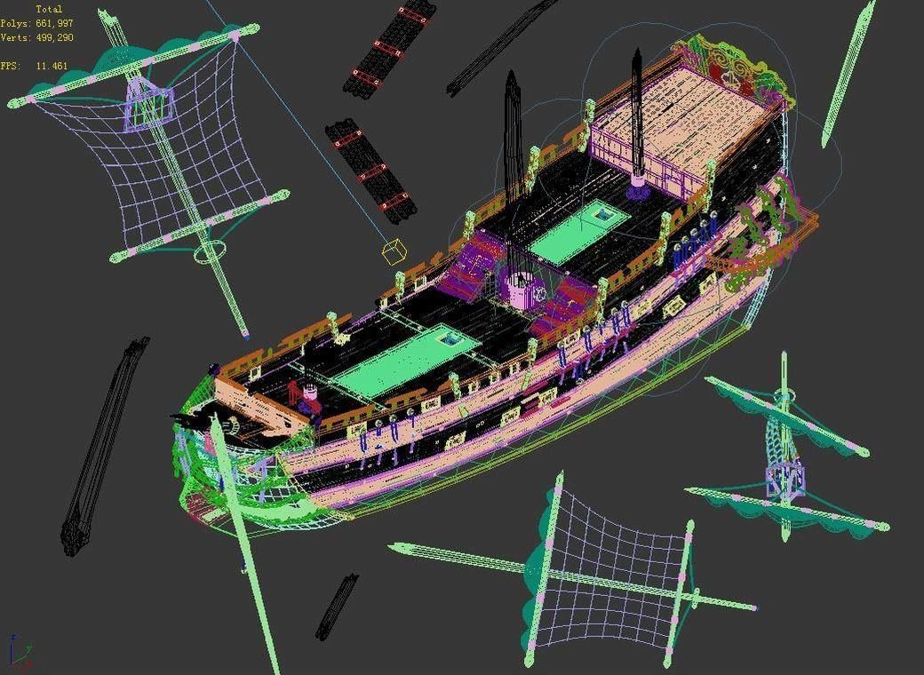 Game Kazlog shallow bay - Wreck 01 3D model_6