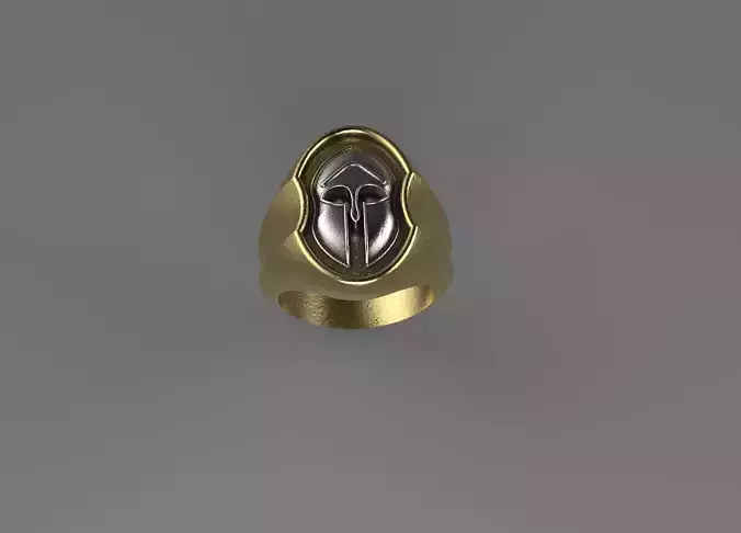 Man Spartan ring shield 