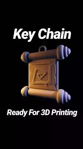 DOTA 2 Town Scroll Portal Keychain