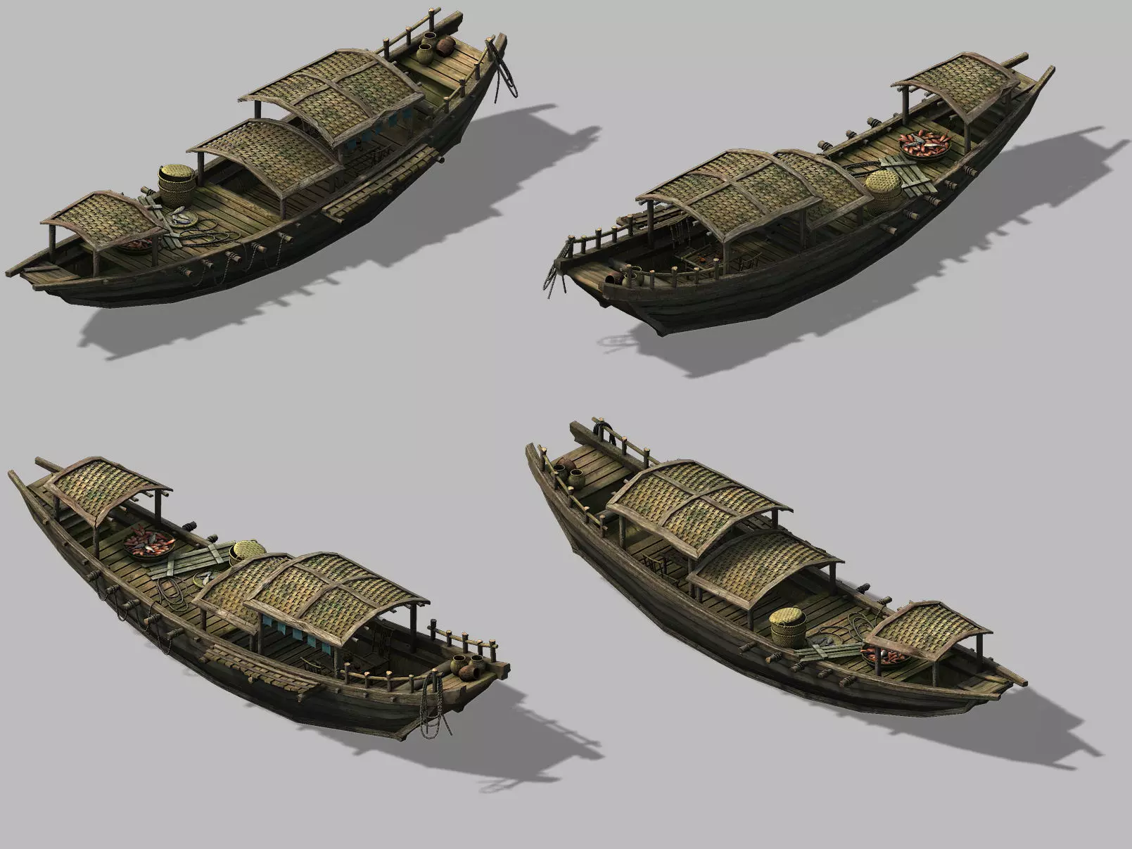 Game Pier - Fishing Boat 2701 3D model