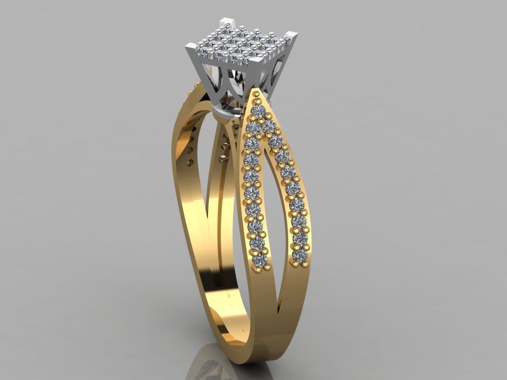 GC GOLD TW0112- Diamond ring 3D print model_3