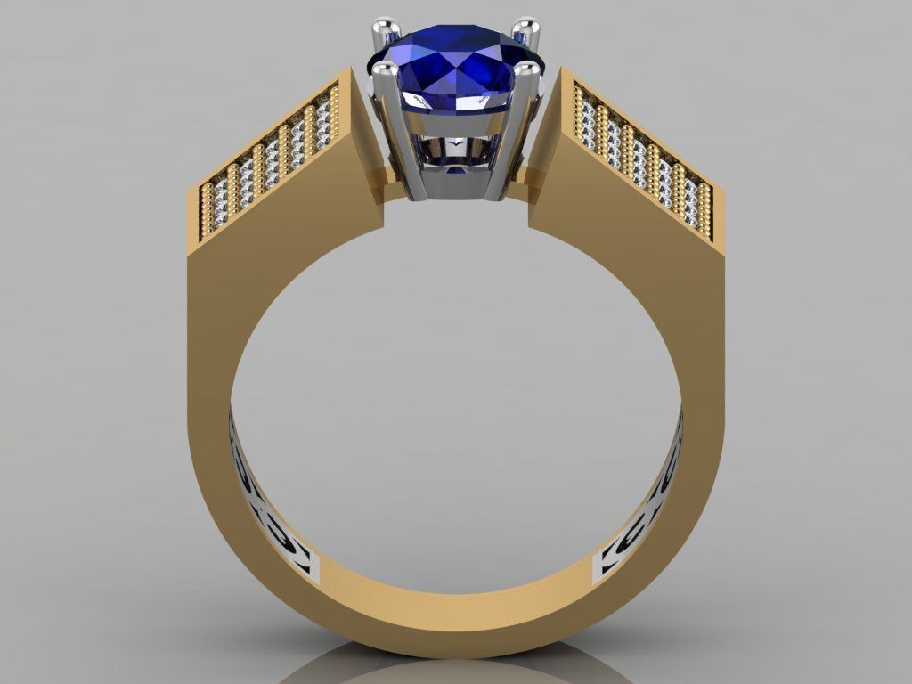 GC GOLD TW0114- Diamond ring  3D print model_5