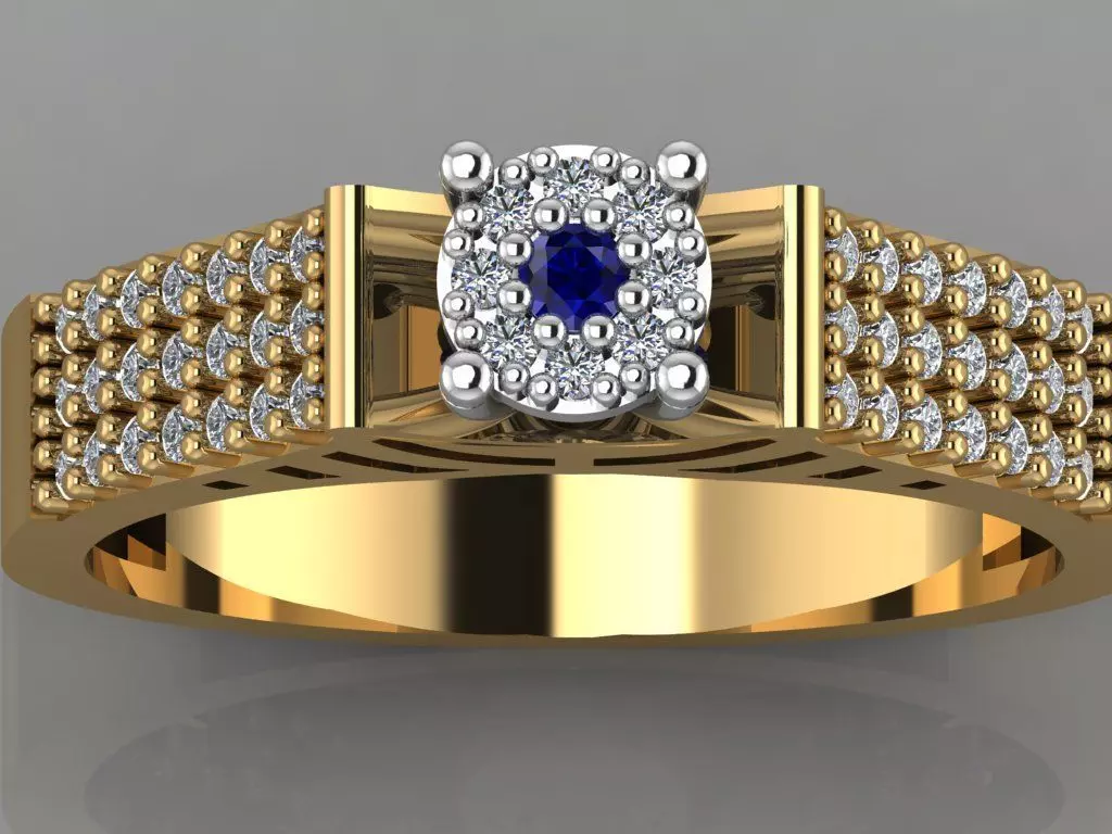 GC GOLD TW0119- Diamond ring 3D print model_0