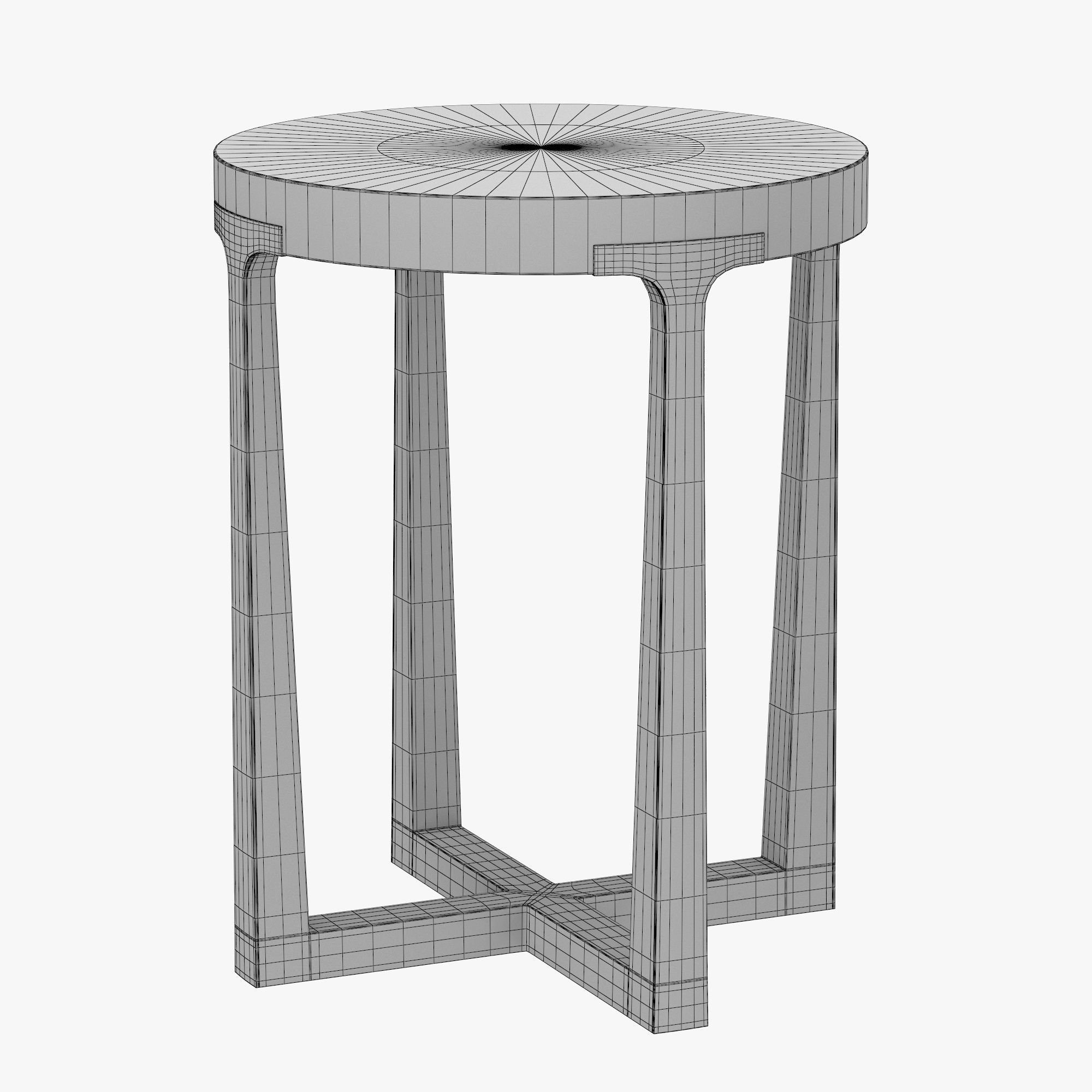 T-BRACE ROUND SIDE TABLE 3D model_5