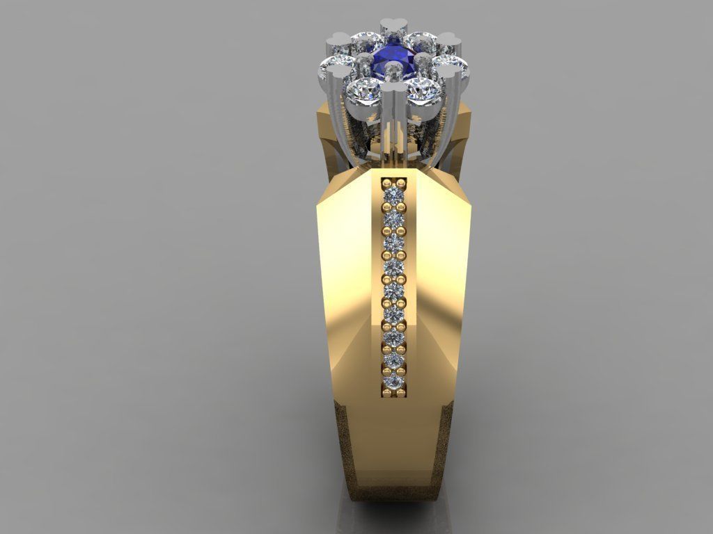 GC GOLD TW0127- Diamond ring  3D print model_3