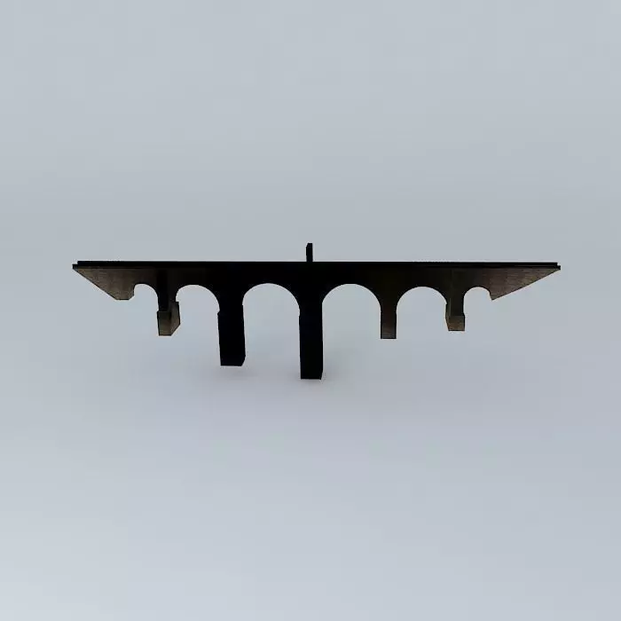 Roman Bridge of Alcantara Free 3D model_0
