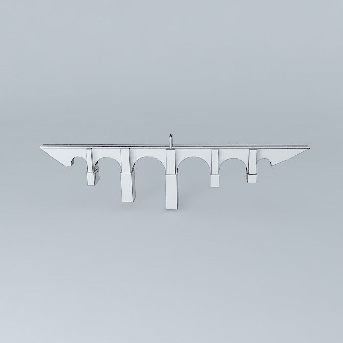 Roman Bridge of Alcantara Free 3D model_3