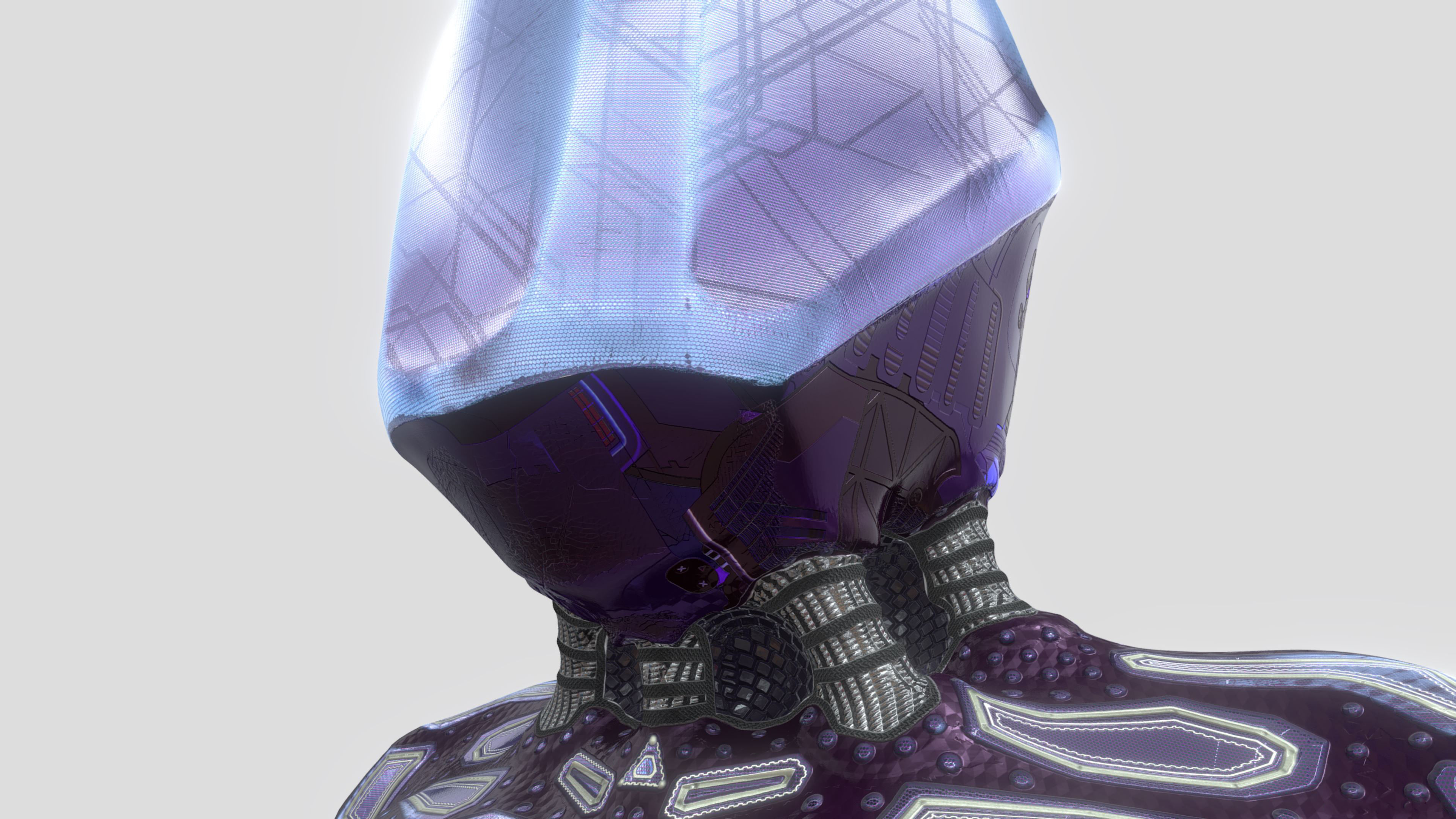 Superfuntimes Android Bust 3D model_6