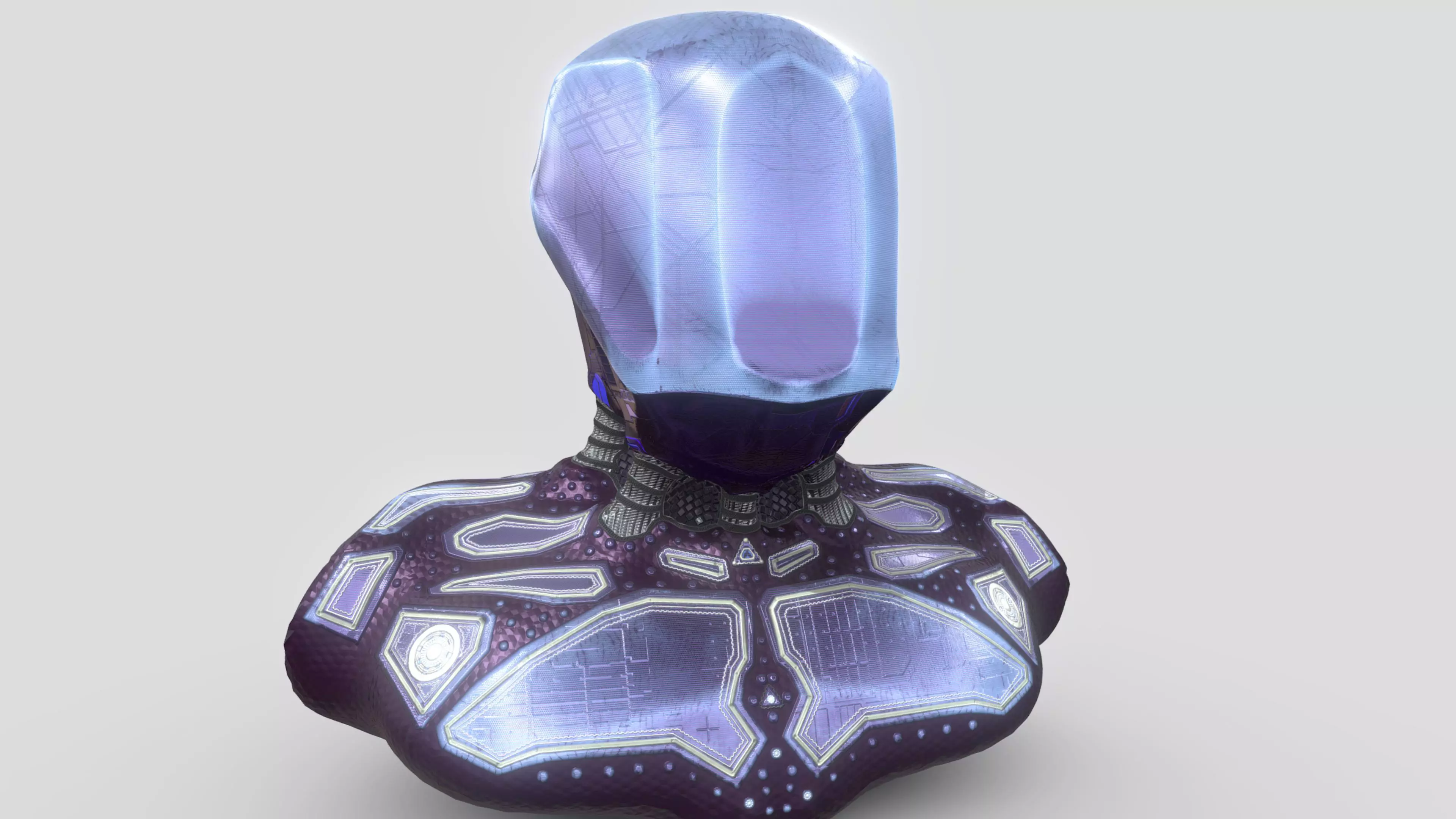 Superfuntimes Android Bust 3D model_0