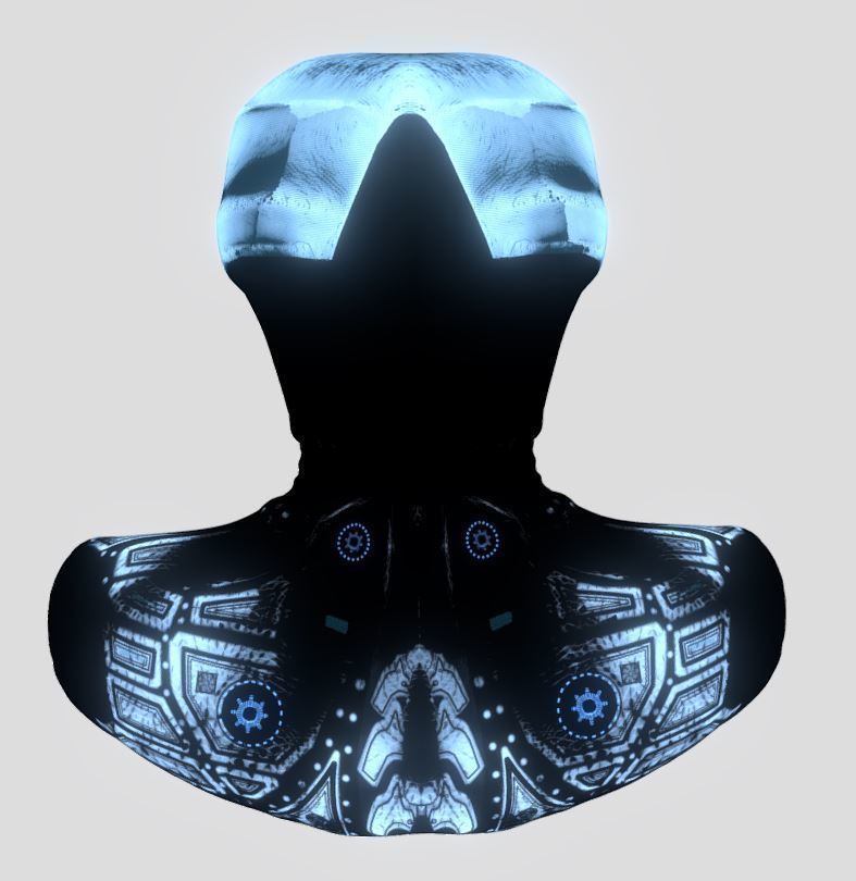 Superfuntimes Android Bust 3D model_12