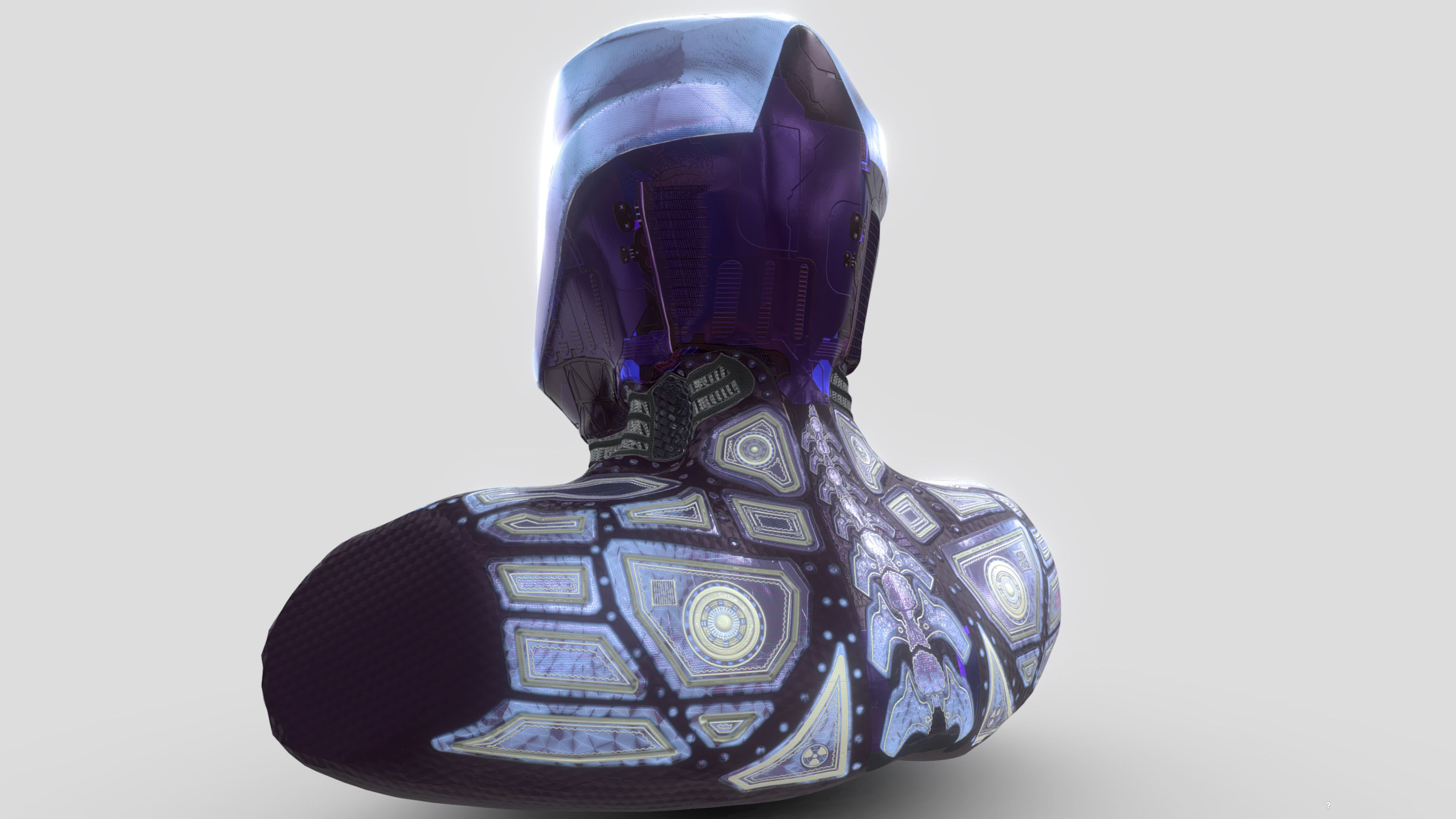 Superfuntimes Android Bust 3D model_5