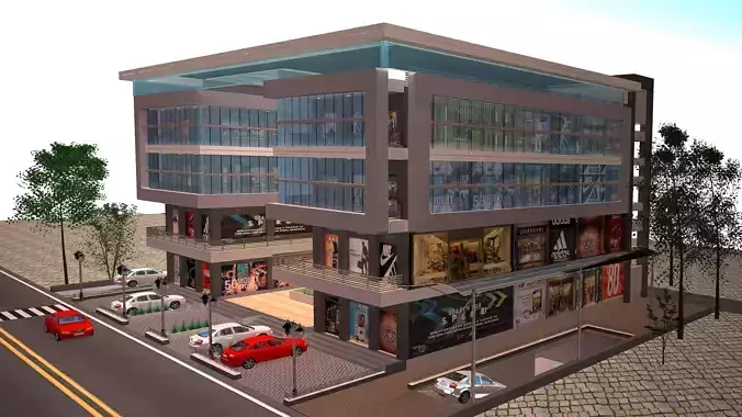 Commercial Building Elevation Model