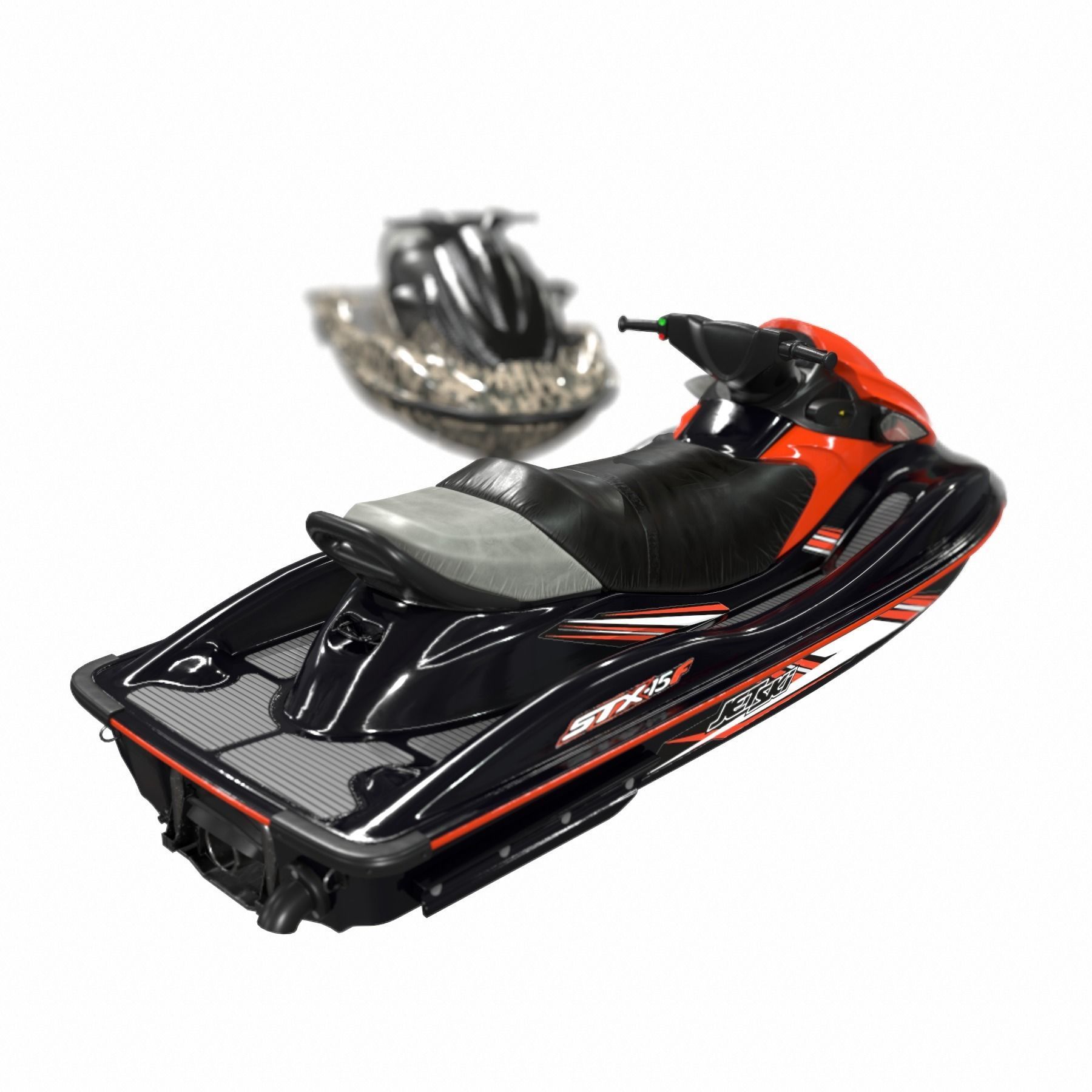KAWASAKI JET SKI STX-15F Low-poly 3D model_2