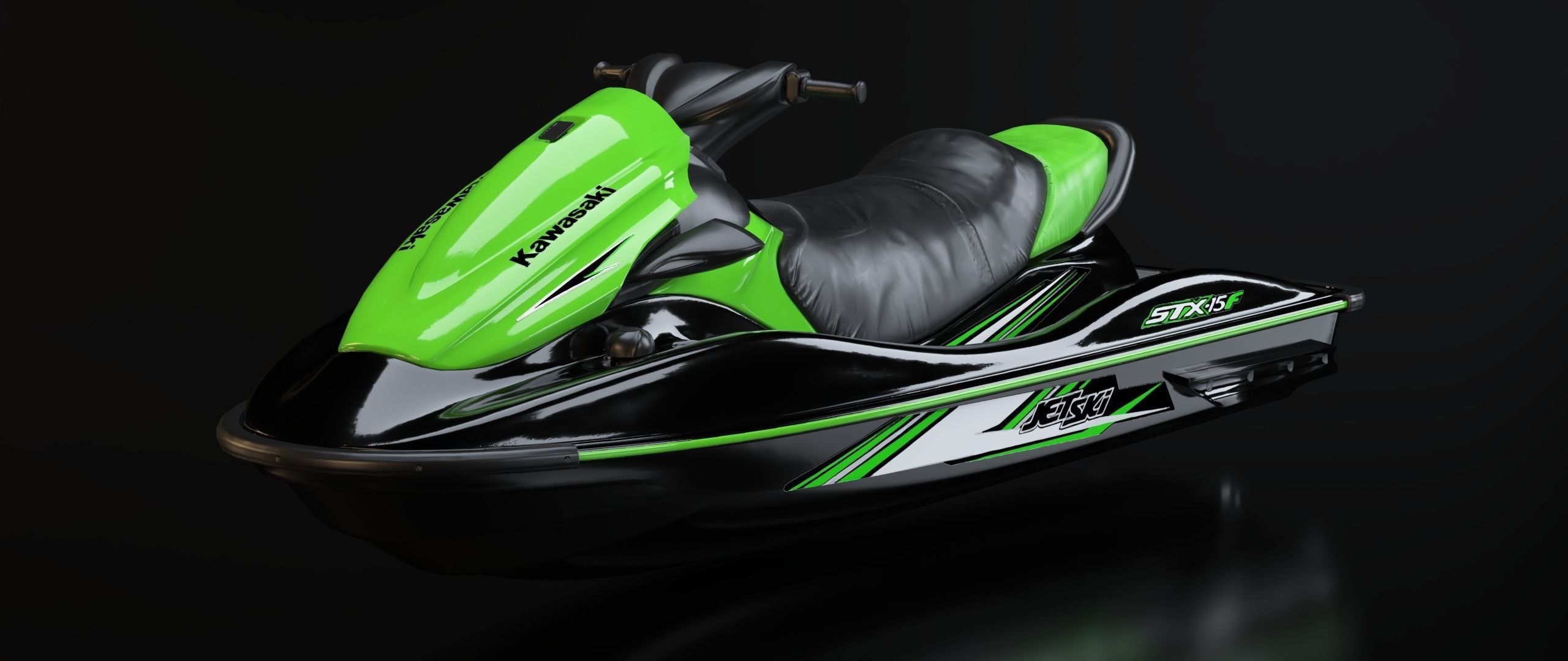 KAWASAKI JET SKI STX-15F Low-poly 3D model_30