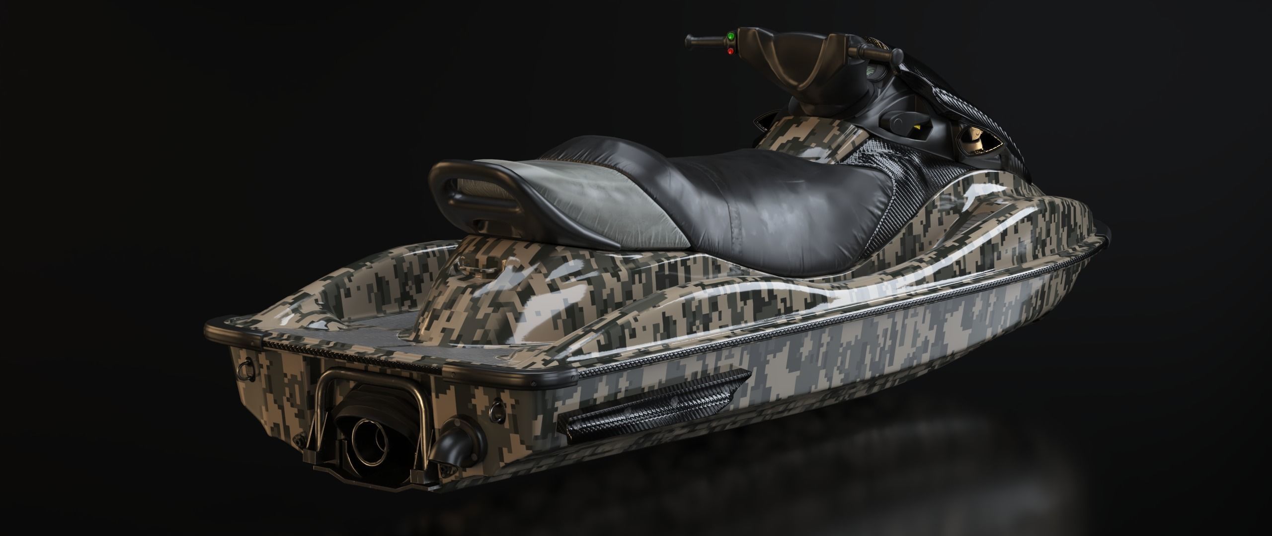 KAWASAKI JET SKI STX-15F Low-poly 3D model_41