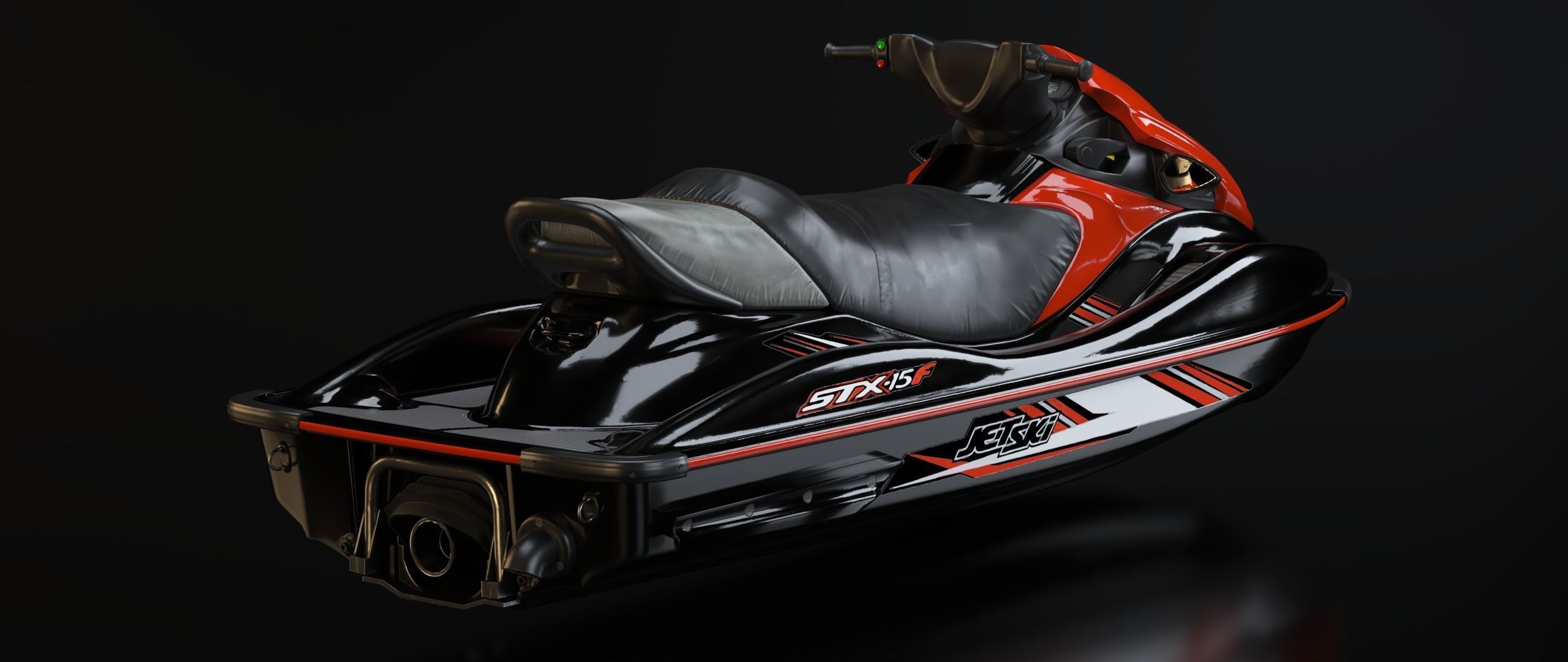 KAWASAKI JET SKI STX-15F Low-poly 3D model_36