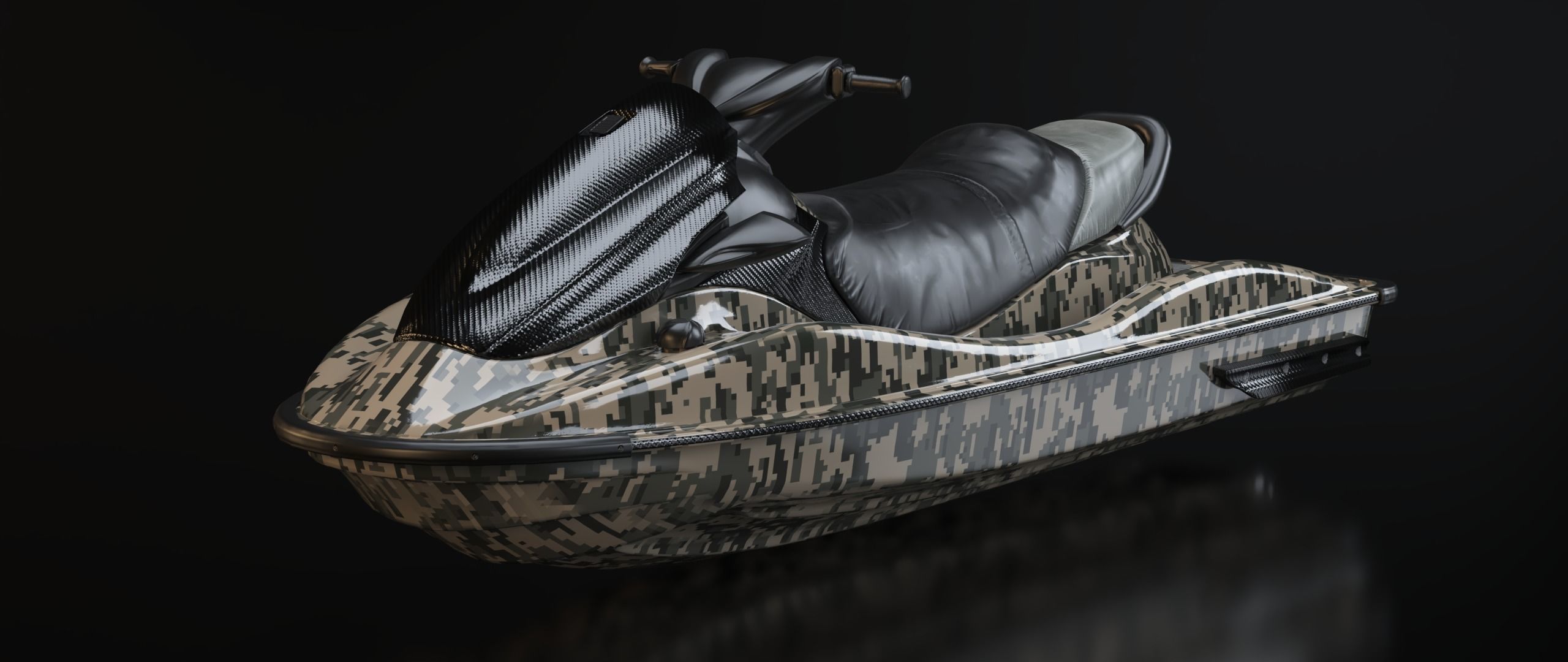 KAWASAKI JET SKI STX-15F Low-poly 3D model_40