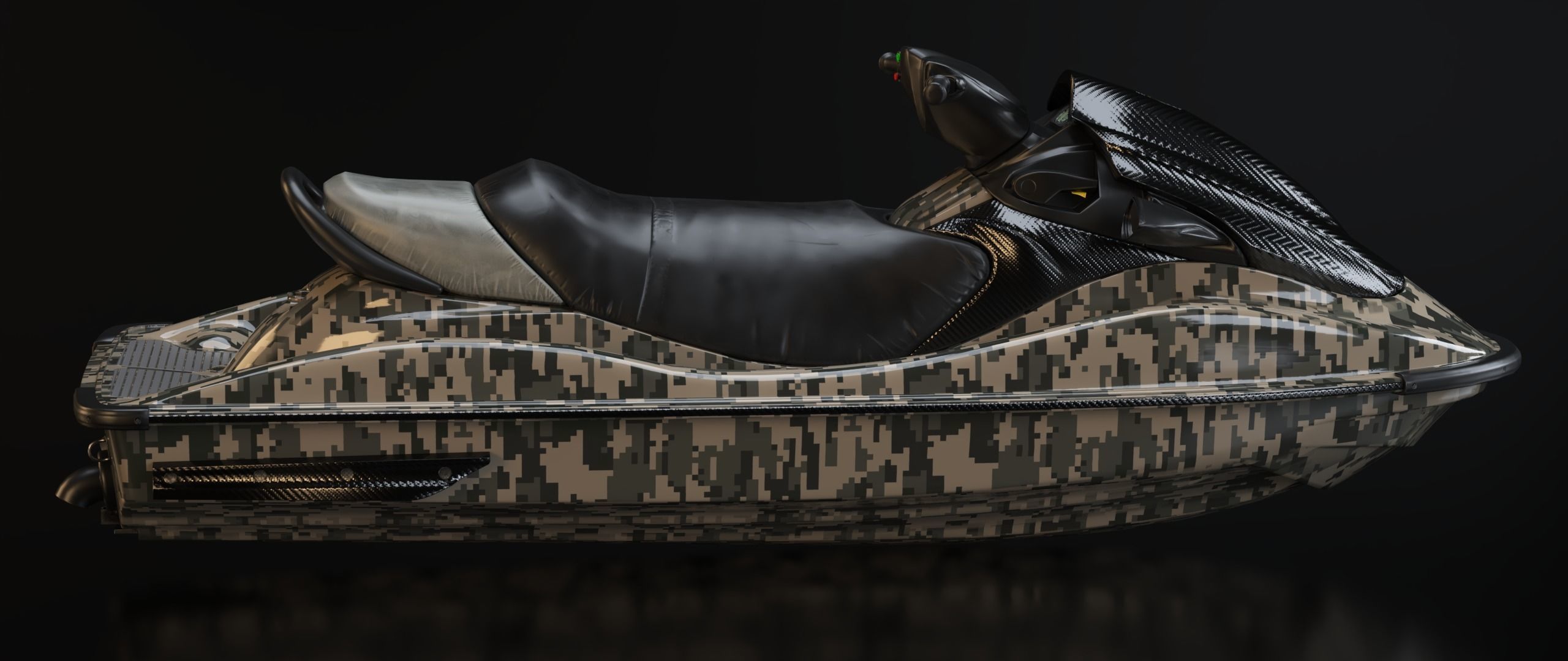 KAWASAKI JET SKI STX-15F Low-poly 3D model_42