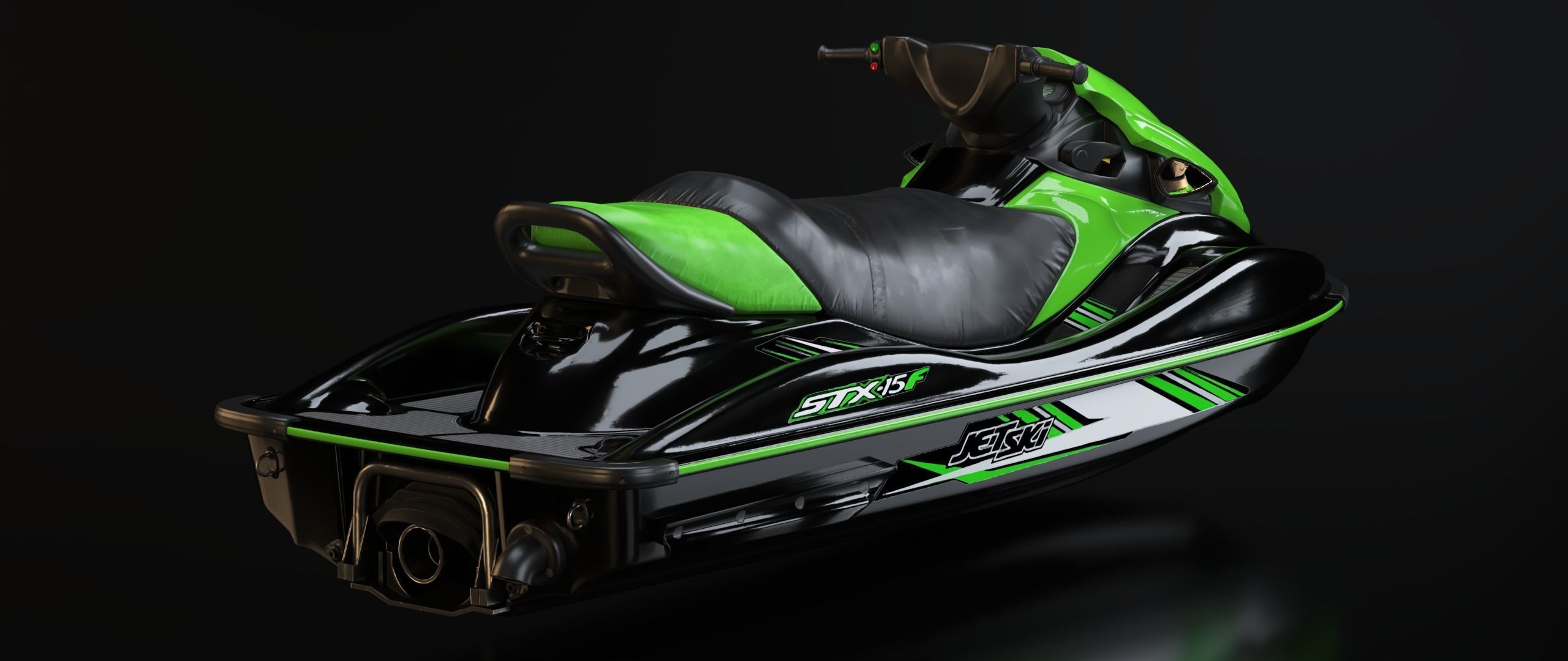 KAWASAKI JET SKI STX-15F Low-poly 3D model_31
