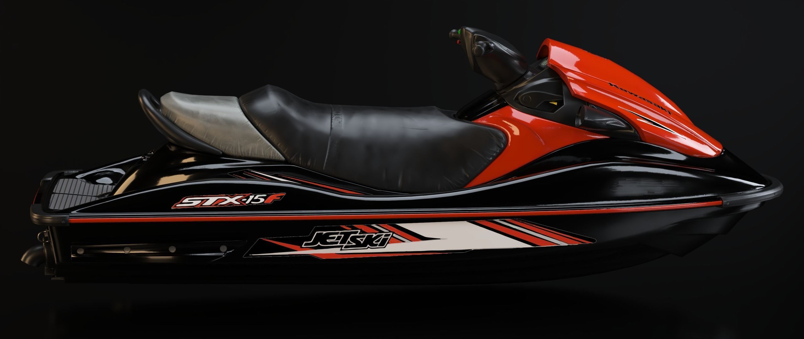 KAWASAKI JET SKI STX-15F Low-poly 3D model_37