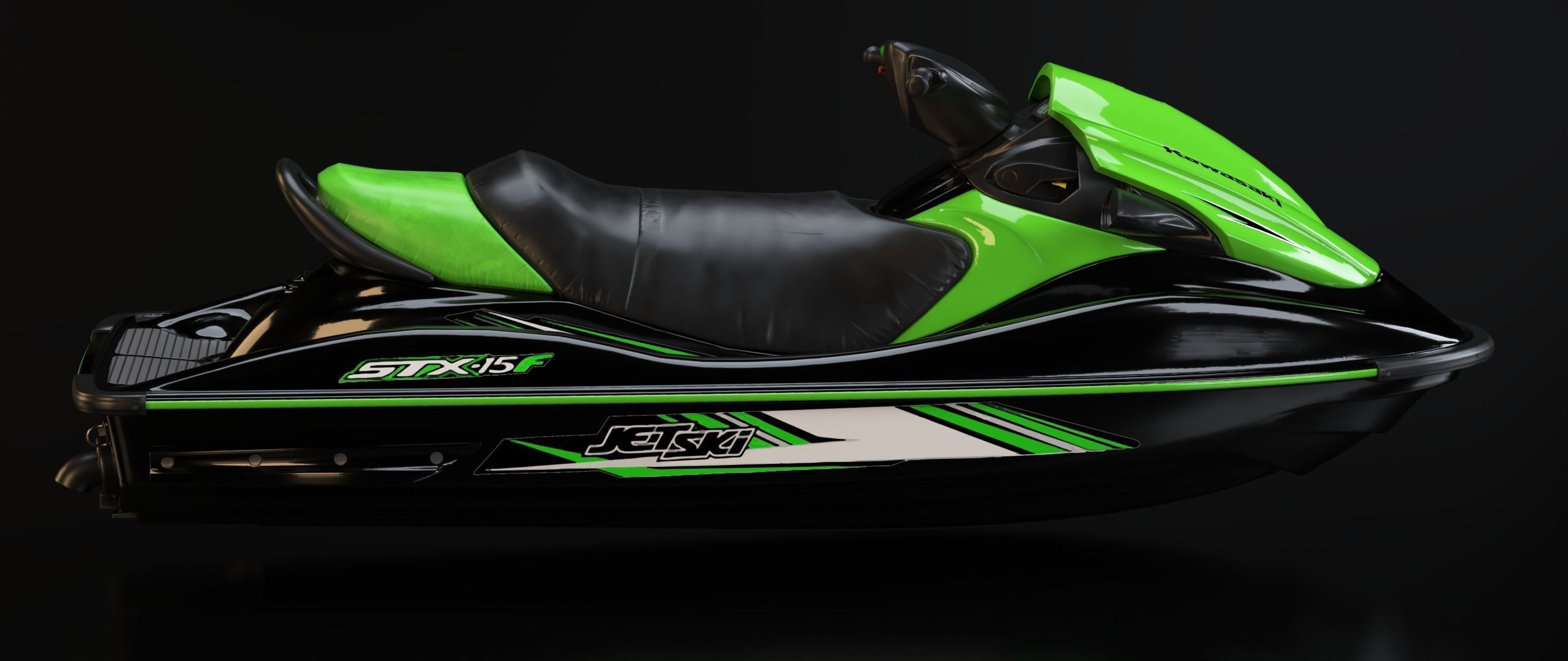 KAWASAKI JET SKI STX-15F Low-poly 3D model_32