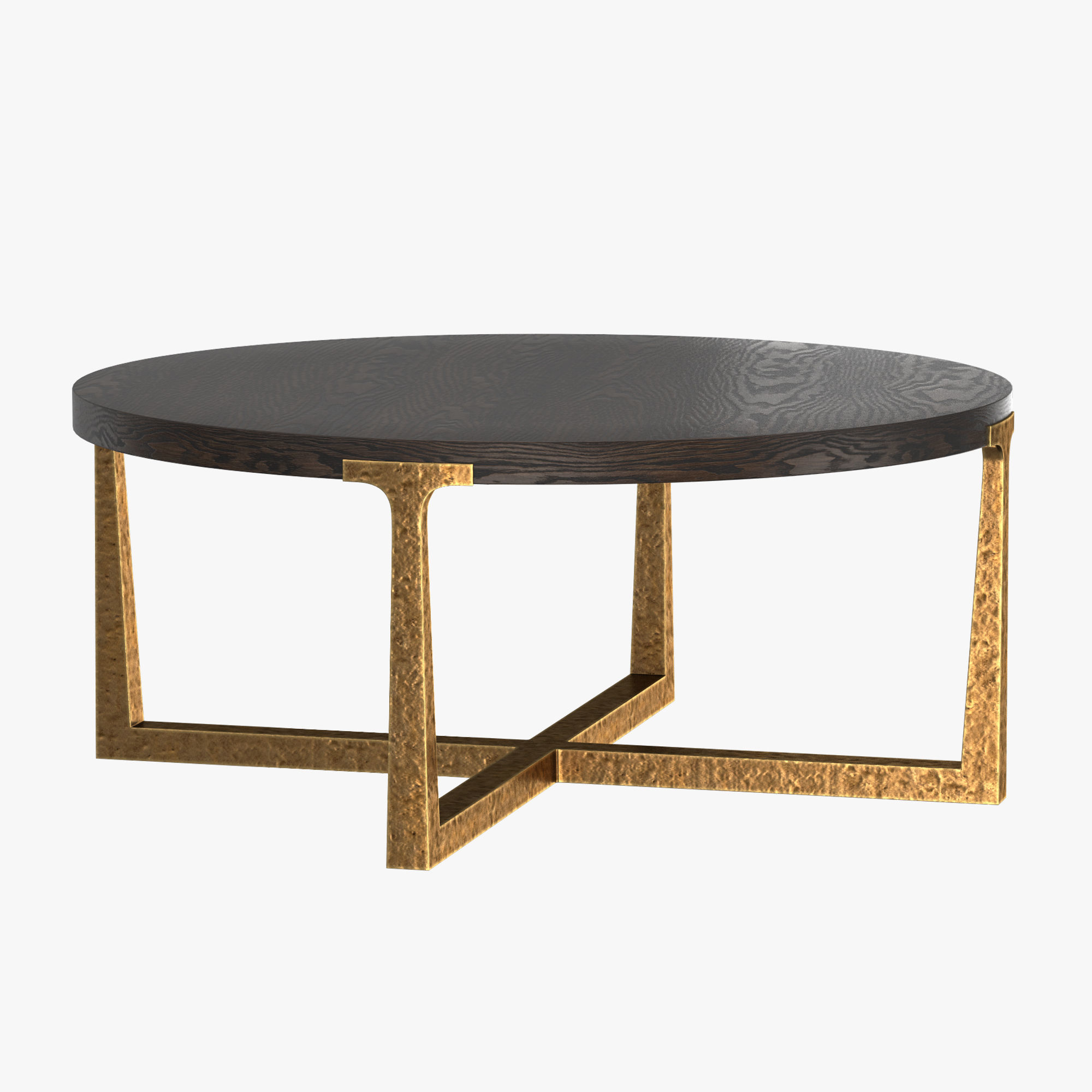T-BRACE ROUND COFFEE TABLE 3D model_2