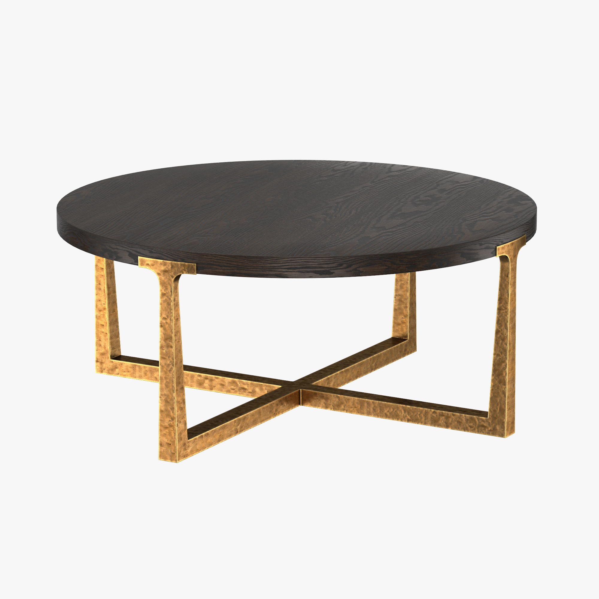 T-BRACE ROUND COFFEE TABLE 3D model_1