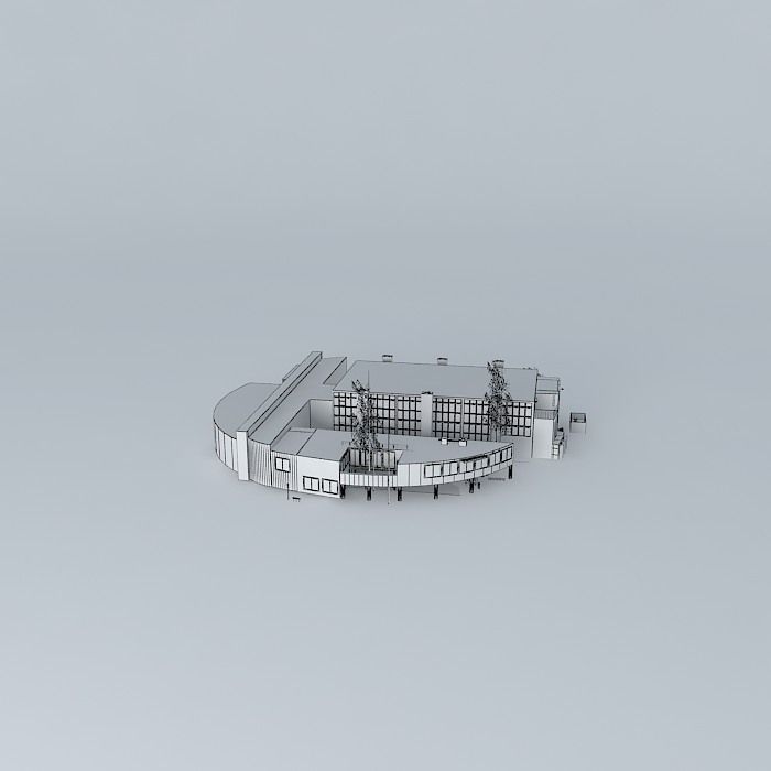 ITECH LYON Engineering School Free 3D model_3