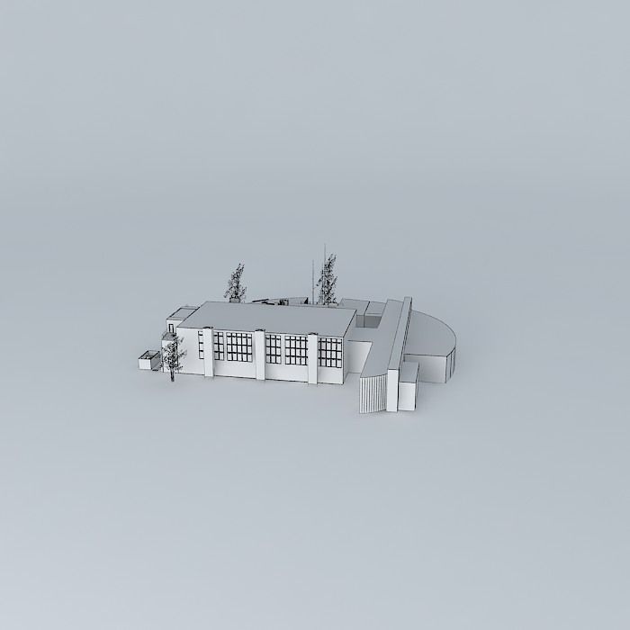 ITECH LYON Engineering School Free 3D model_4