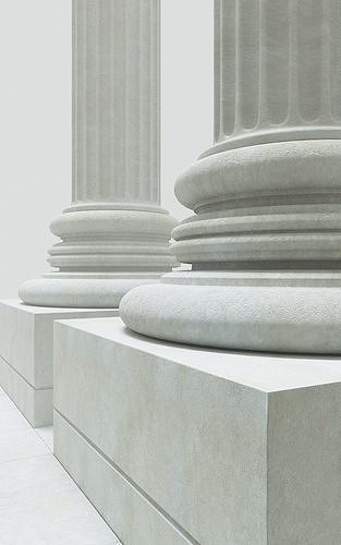 Columns pillars of justice Free 3D model