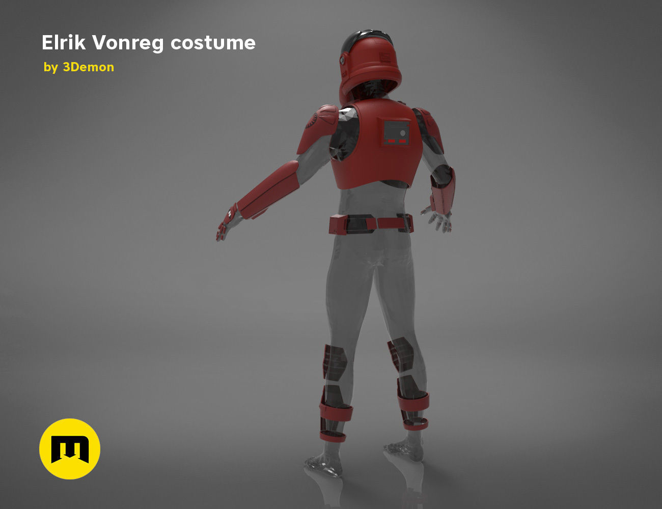 Elrik Vonreg armor  3D print model_2