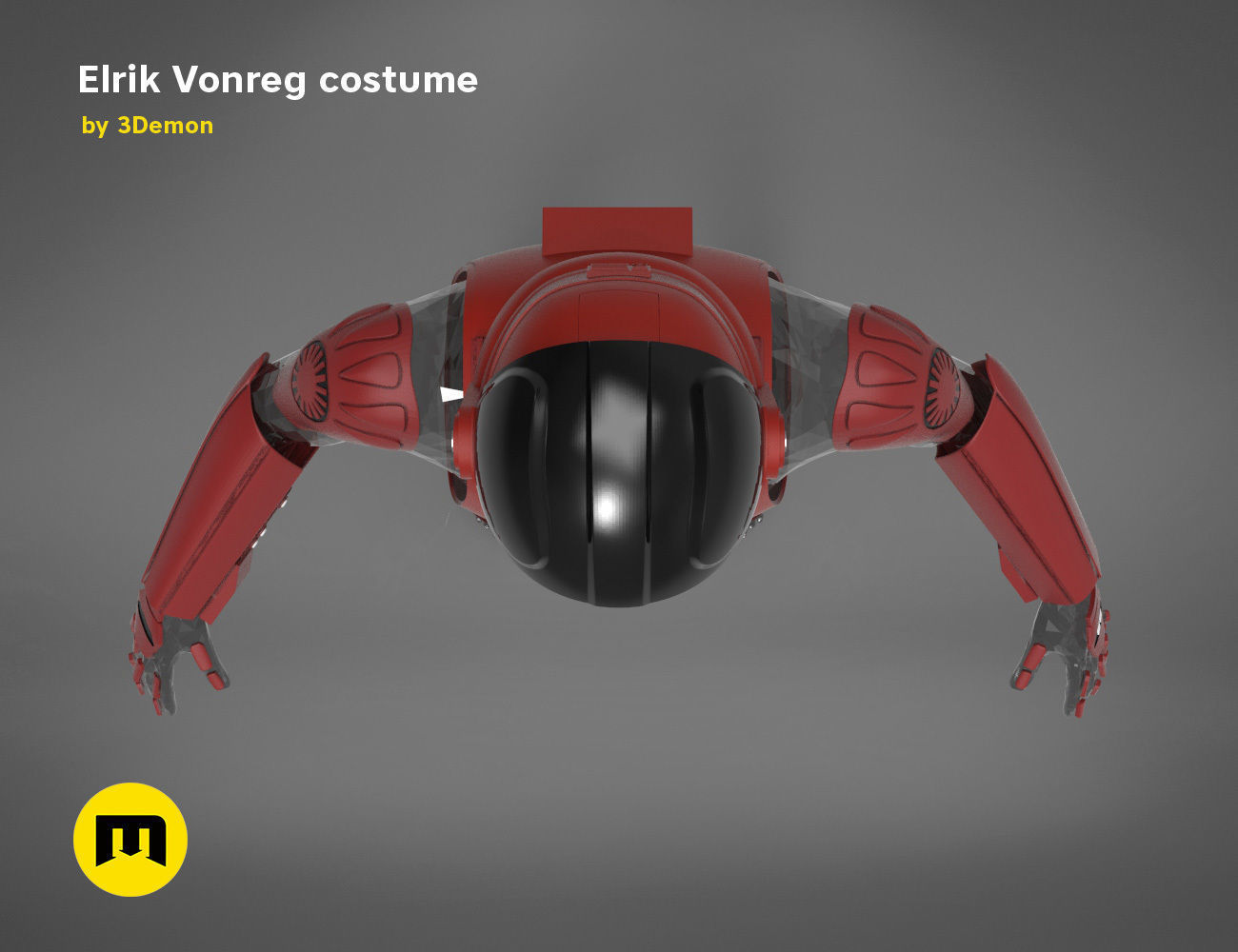 Elrik Vonreg armor  3D print model_4