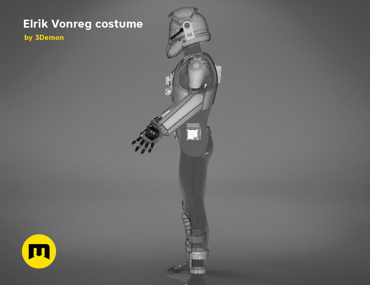 Elrik Vonreg armor  3D print model_36