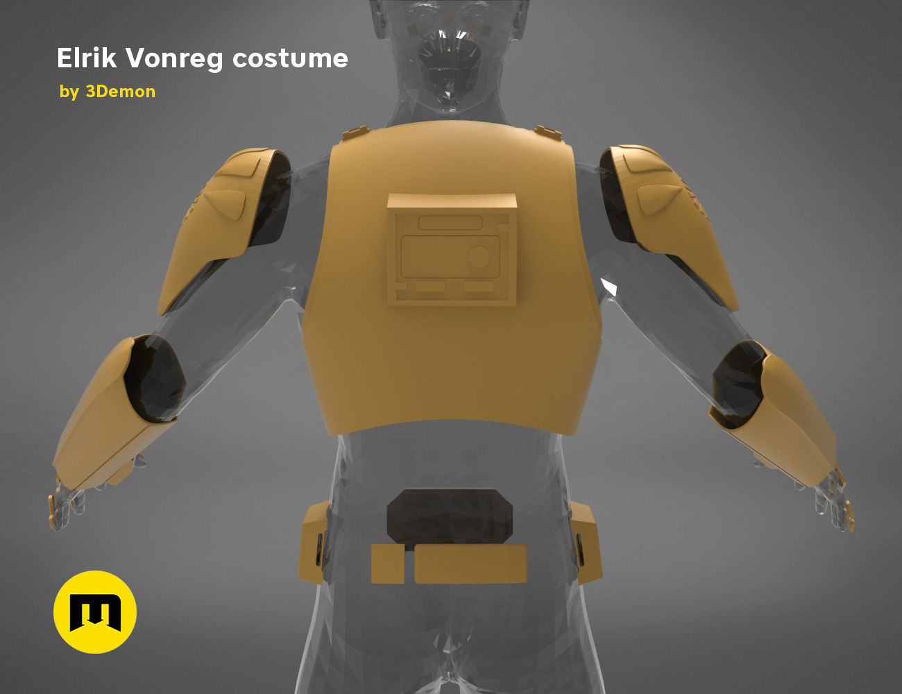 Elrik Vonreg armor  3D print model_26