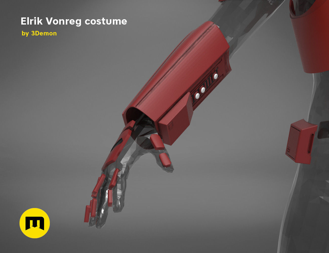 Elrik Vonreg armor  3D print model_11