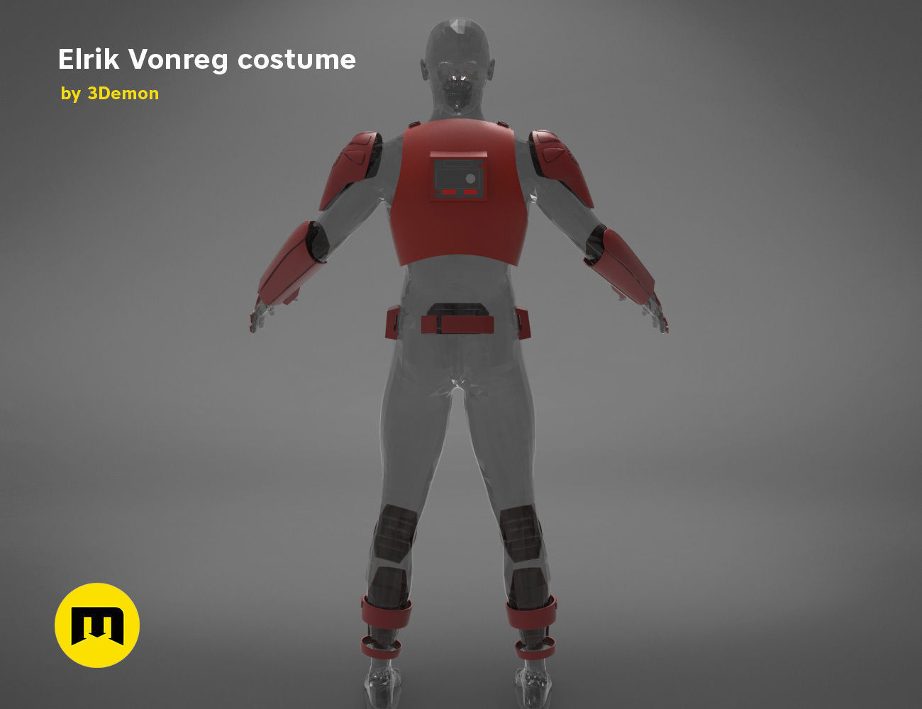 Elrik Vonreg armor  3D print model_17