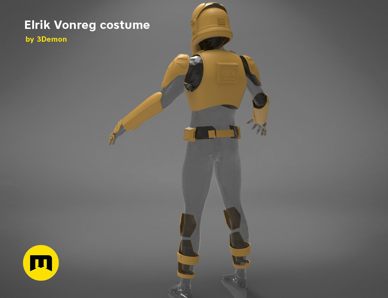 Elrik Vonreg armor  3D print model_20