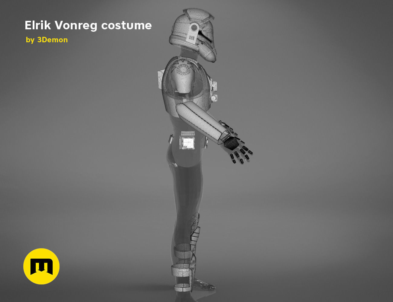 Elrik Vonreg armor  3D print model_35