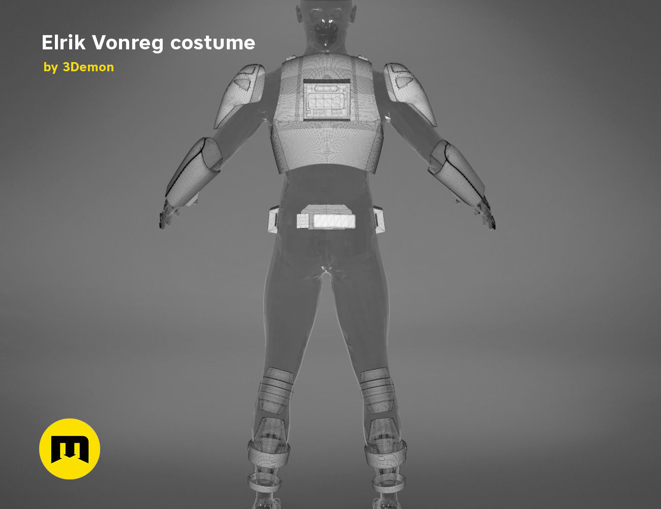Elrik Vonreg armor  3D print model_32